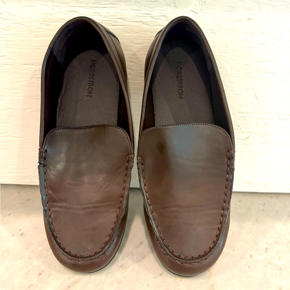 Nordstrom Boys Brown Loafers Size 5M